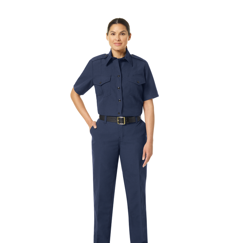 Women's Classic Short Sleeve Fire Chief Shirt | Workrite® Fire Service