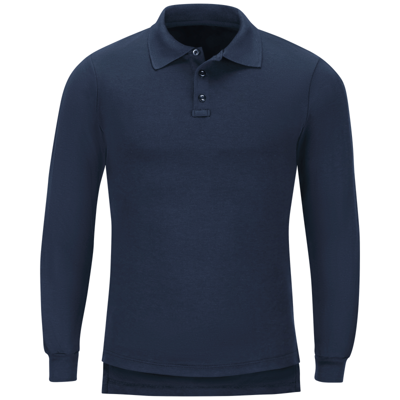 Navy Long Sleeve Polo Shirt