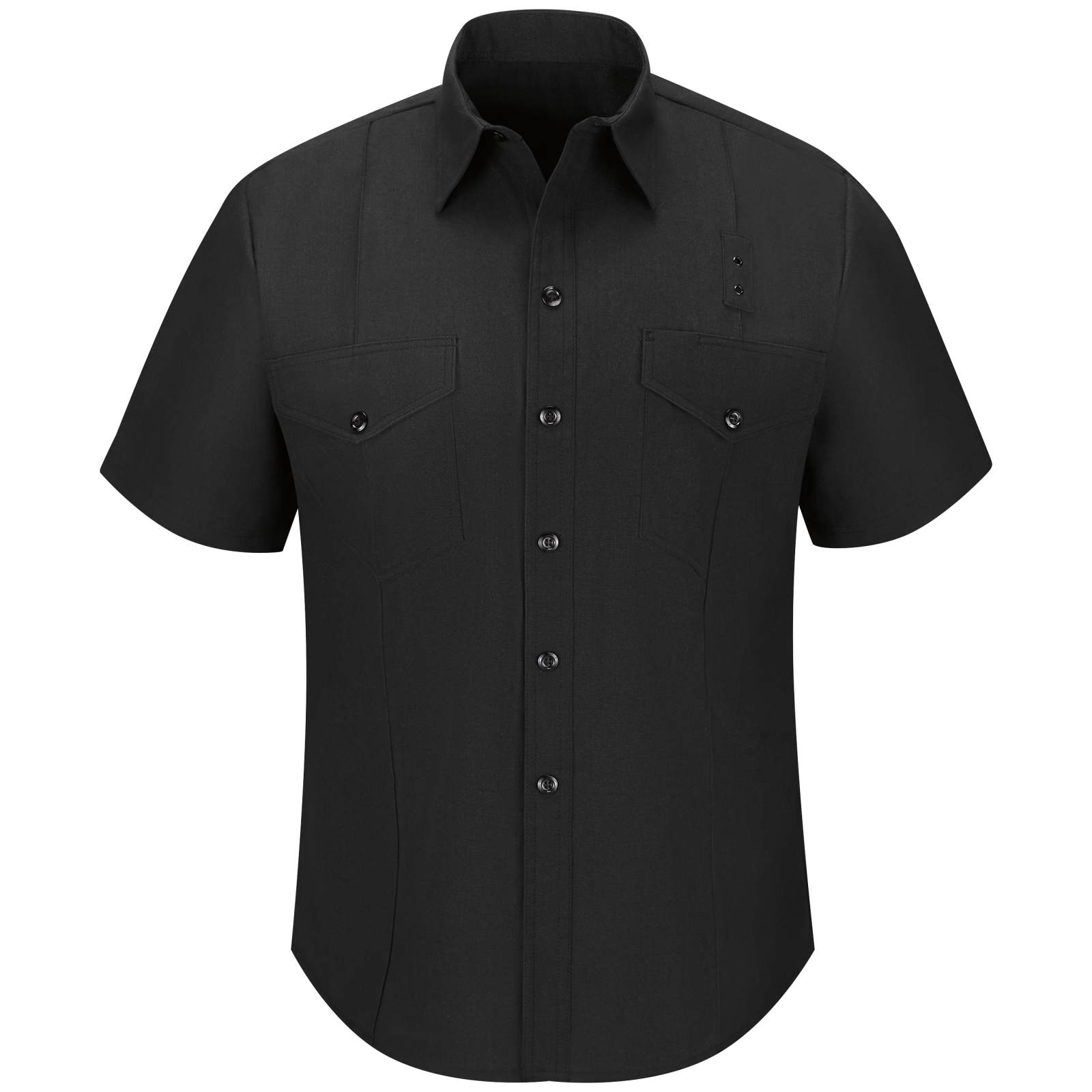 black short sleeve western shirt