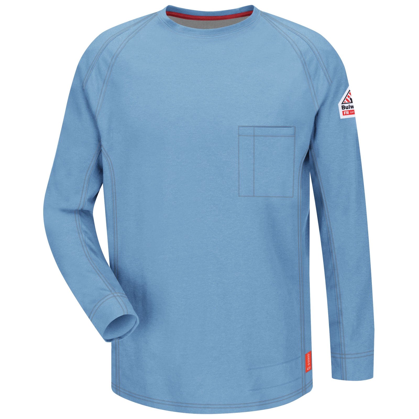 blue long sleeve t shirt