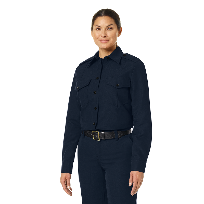 Women's Classic Long Sleeve Fire Chief Shirt | Workrite® Fire Service