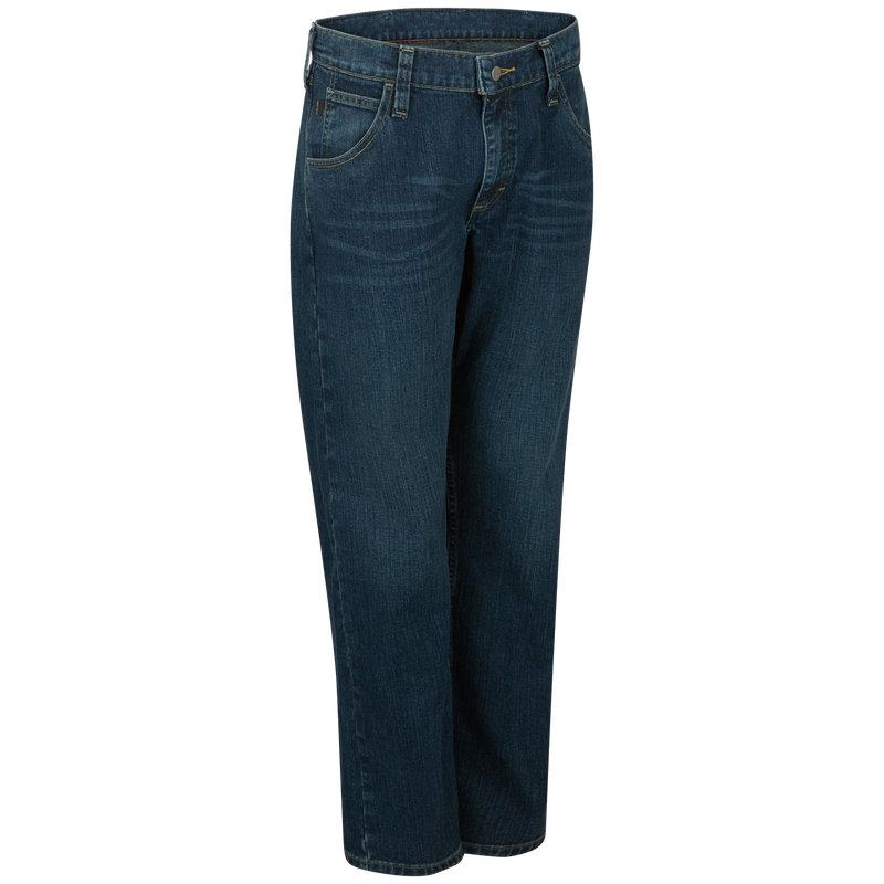 Straight Flannel-Lined Built-In Flex Jeans