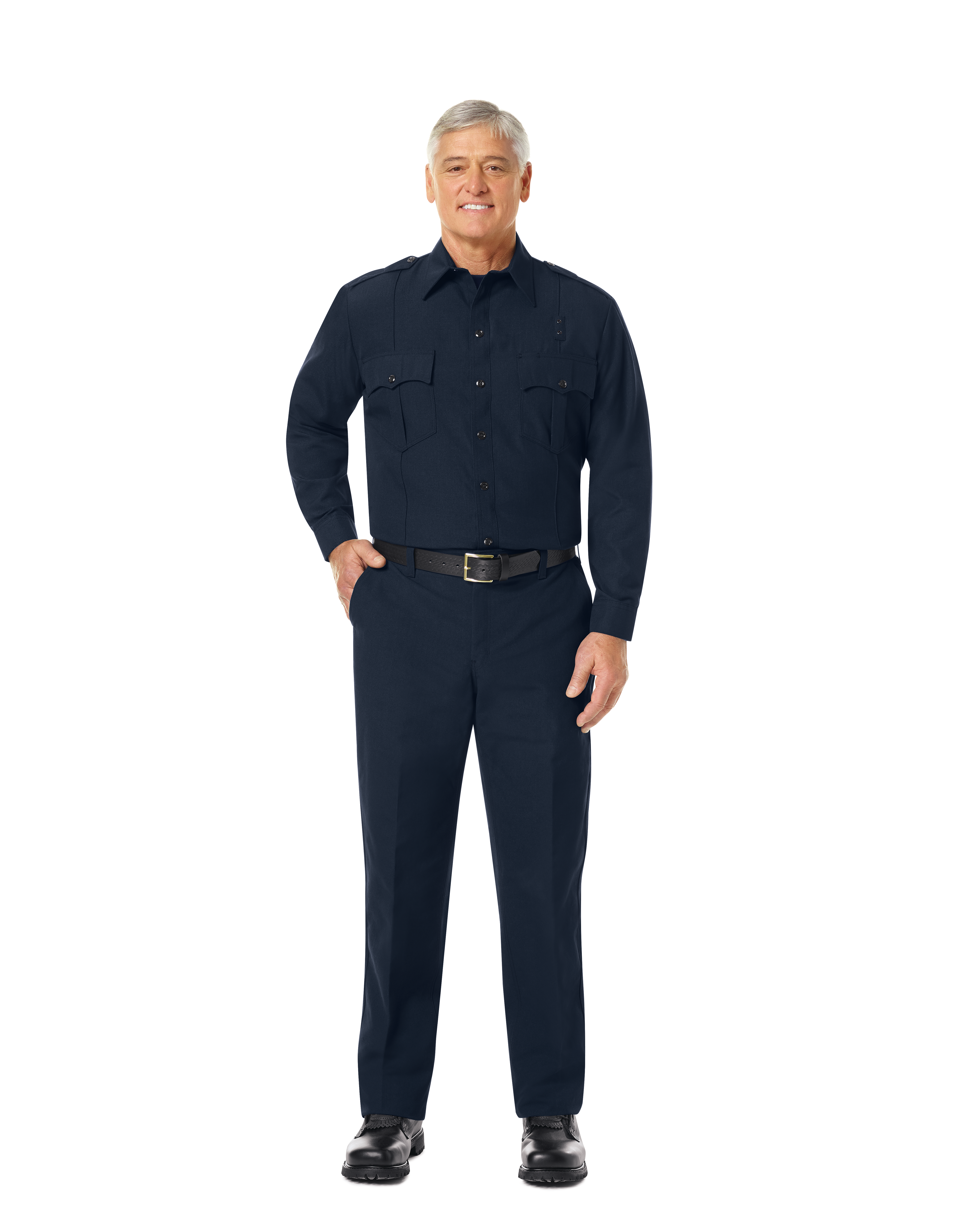 Men's Classic Long Sleeve Fire Officer Shirt | Workrite® Fire Service
